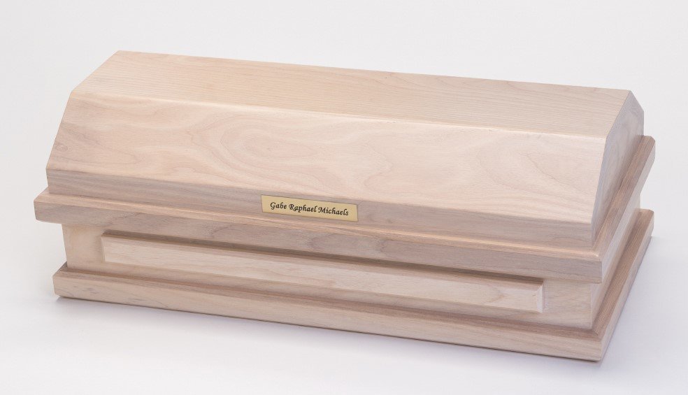 White Ash Baby Casket (20 inch interior)     C-20-WA