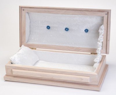 White Ash Baby Casket (20 inch interior)     C-20-WA