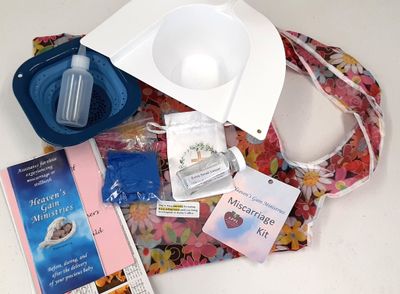1 Heaven's Gain™️ Miscarriage Kit and instructions - MK-1