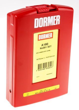 Serie punte da Ø 1 a Ø 10 x 0.5 m/m mod. DORMER A190-201