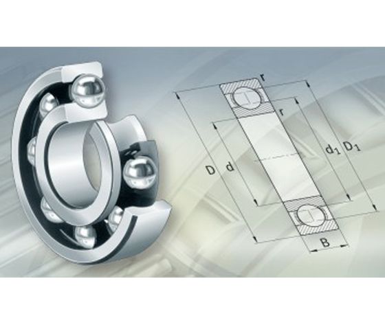 Cuscinetto radiale a sfera 62205 Ø 25x52x18