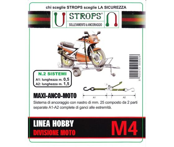 FASCE A CRICCHETTO PER MOTO 1000KG