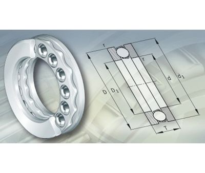 Cuscinetto assiale a sfere 51107 Ø 35x52x12 Cuscinetto assiale a sfere 51107 Ø 35x52x12