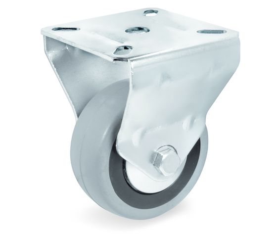 Ruote in gomma Ø 80 supporto fisso