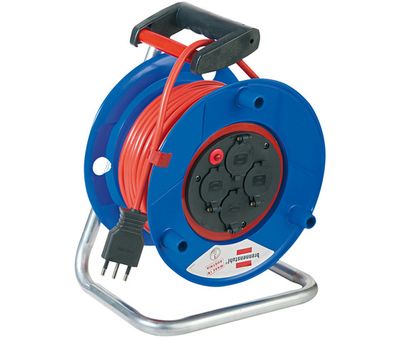 Avvolgicavo a tamburo con 50 mt di cavo 3 x 1.5