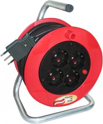 Avvolgicavo a tamburo con 15 mt di cavo 3 x 1.5