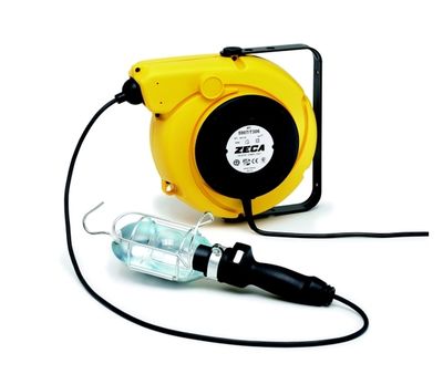 Avvolgicavo con lampada portatile 230 Volt