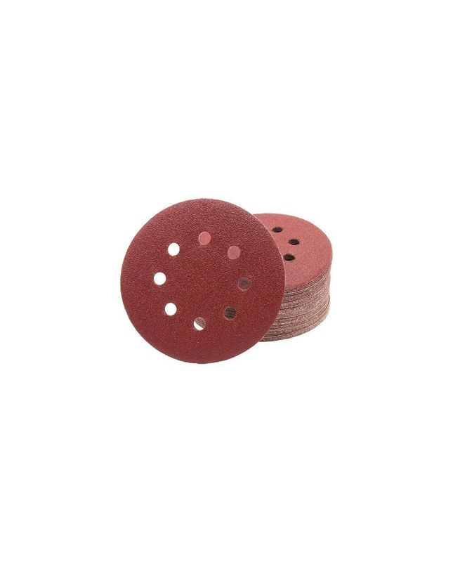 CONF. 50 DISCHI VELCRATI TAF Ø125-8FORI