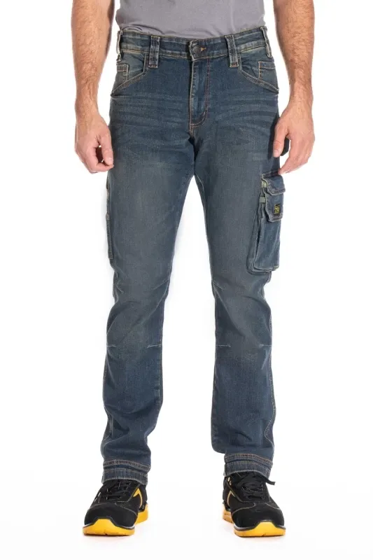 Jeans da lavoro multitasche stretch Fibreflex RICA LEWIS JOB