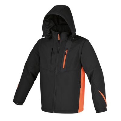 Giacca softshell con cappuccio e maniche staccabili 7659N