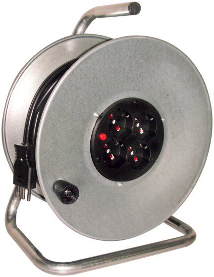 Avvolgicavo a tamburo con 40 mt di cavo 3 x 1.5