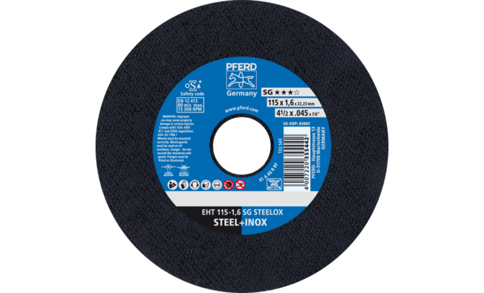 Conf. da 25 dischi da taglio Ø 115 x 1.6 PFERD