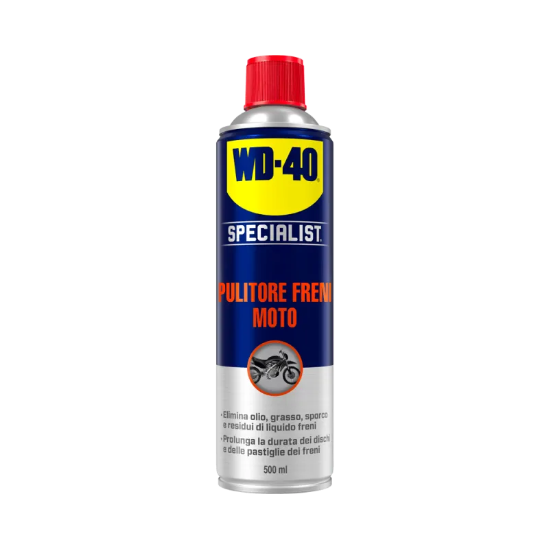 Pulitore freni moto wd40 da 500ml