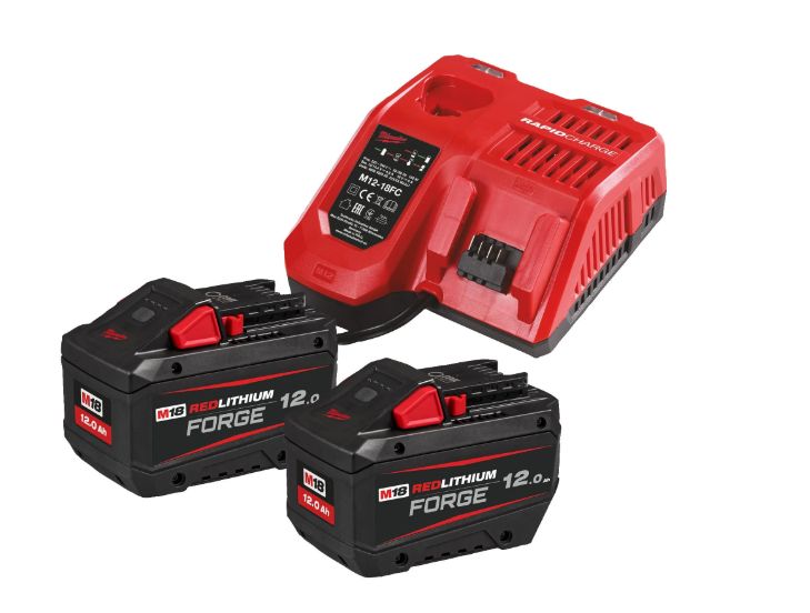 MILWAUKEE KIT BATTERIE  12 AH M18 FORGE M18 FORGENRG-122