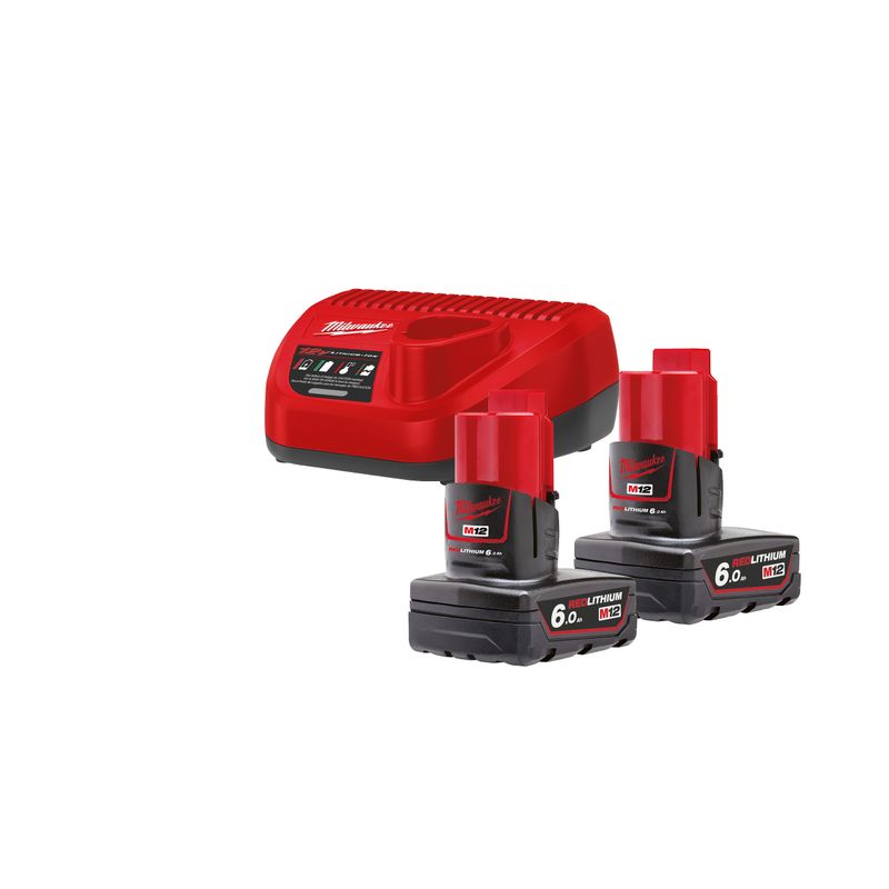 Milwaukee Energy Kit M12™ 2 x 6.0 Ah (12V) M12 NRG-602 Milawaukee Energy Kit M12™ 2 x 6.0 Ah (12V)