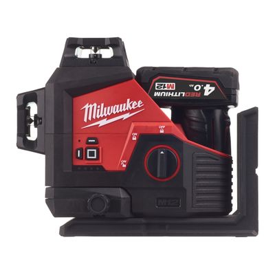 Milwaukee Laser lineare Verde M12™ a 3 linee 360° M12 3PL-401C Milawaukee Laser lineare Verde M12™ a 3 linee 360°