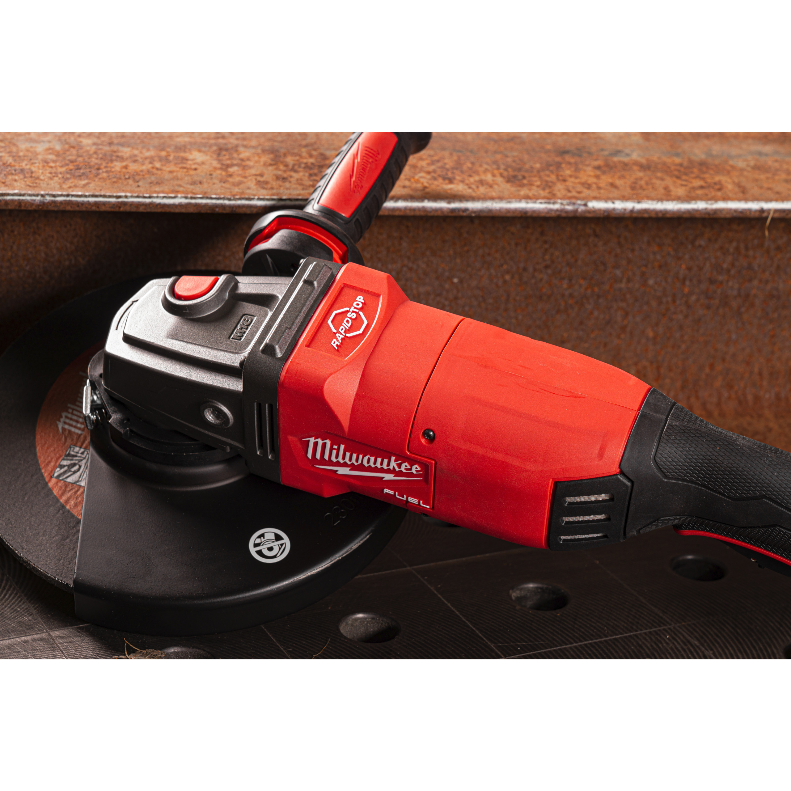 Milawaukee Smerigliatrice angolare 230 mm con interruttore a paletta e freno M18 FUEL™ ONE-KEY™