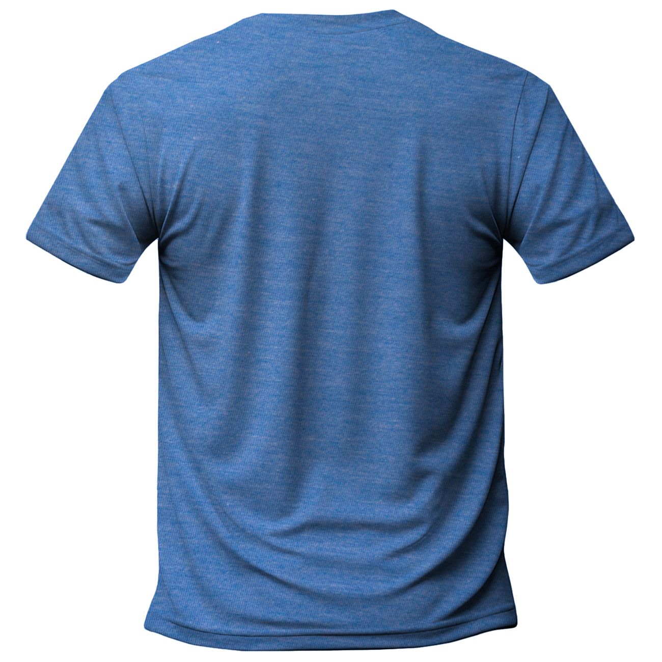 Uniseks/Mans T Hemp - Styl 1 - Blou Melange