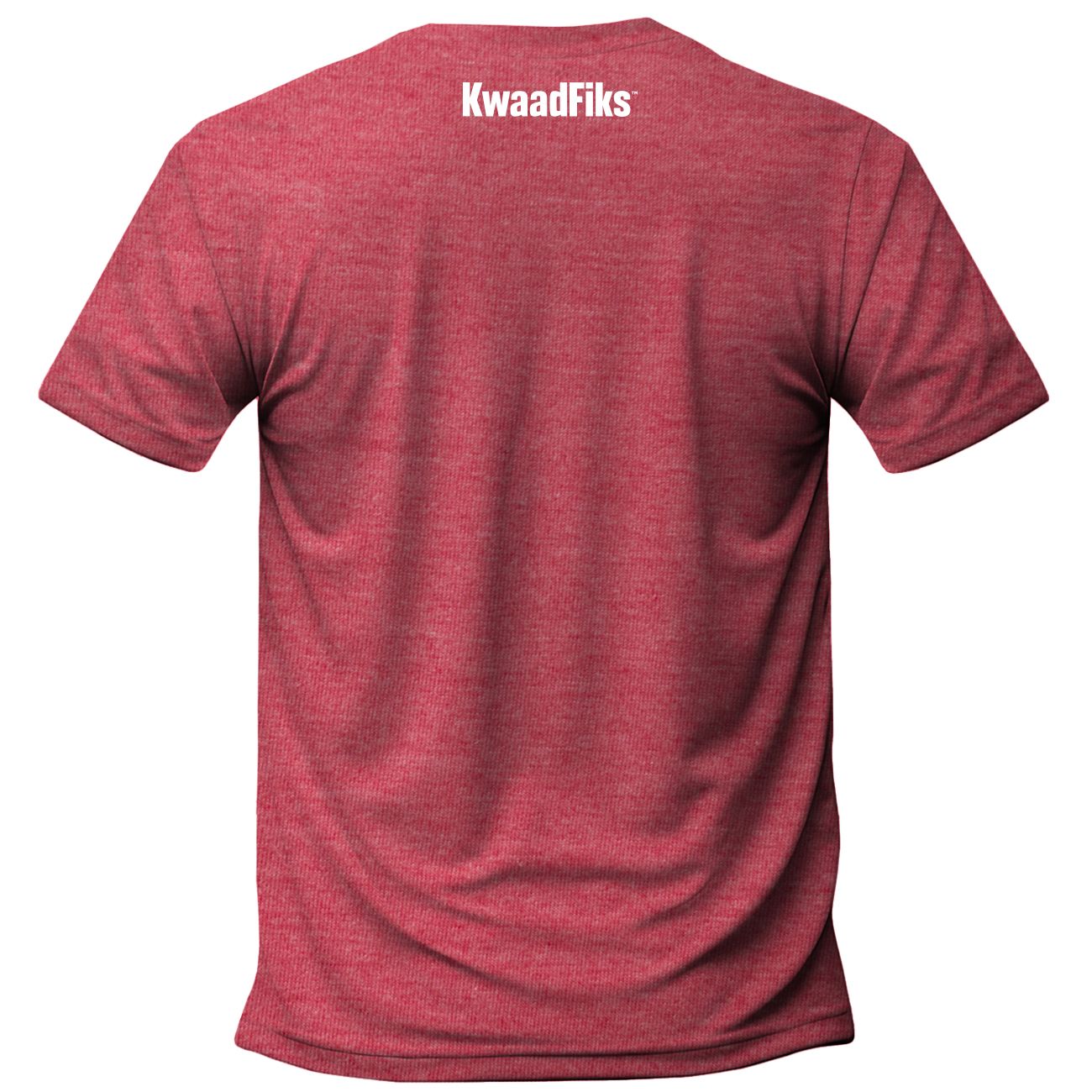 Uniseks/Mans T Hemp - Styl 2 - Rooi Melange