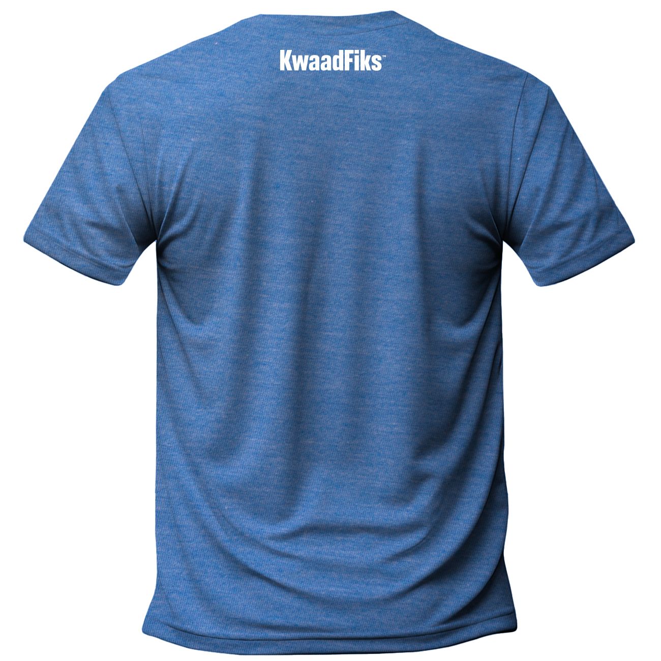 Uniseks/Mans T Hemp - Styl 2 - Blou Melange