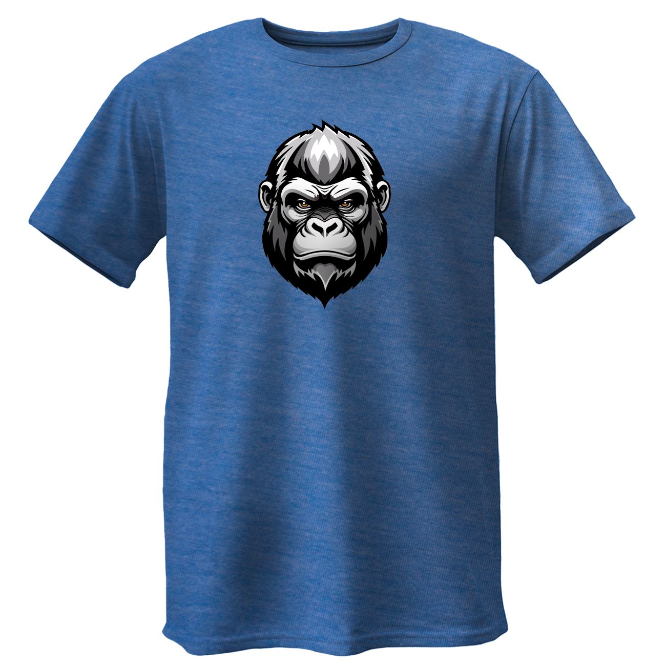 Uniseks/Mans T Hemp - Styl 2 - Blou Melange