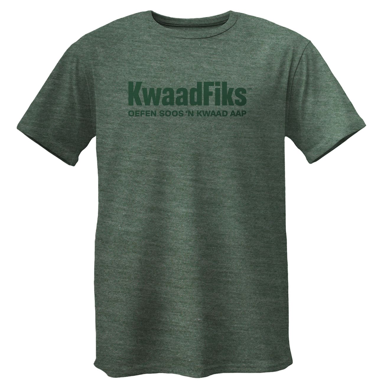 Uniseks/Mans T Hemp - Styl 3 - Groen Melange