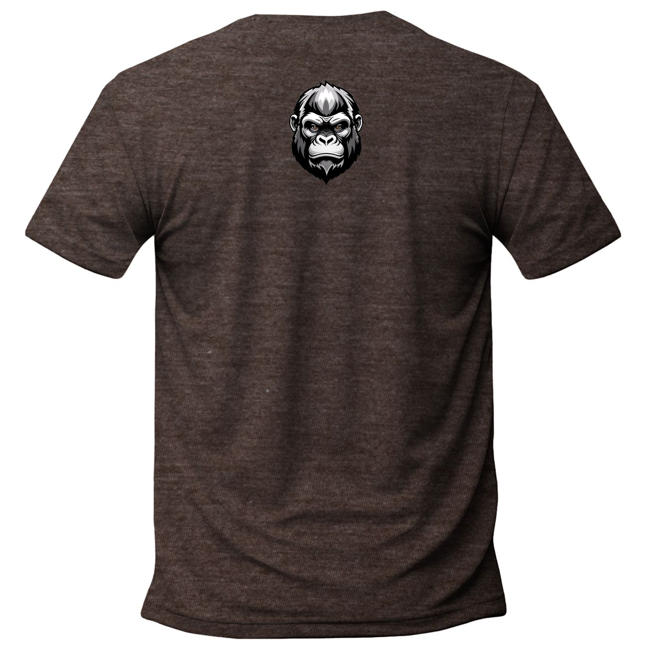 Uniseks/Mans T Hemp - Styl 3 - Bruin Melange
