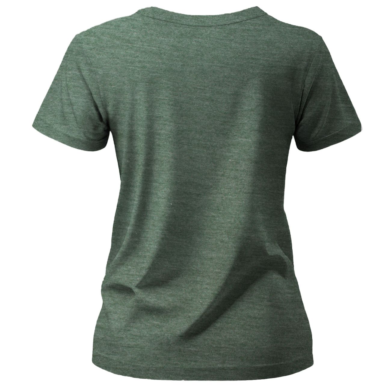 Dames Gepaste T Hemp - Styl 1 - Groen Melange