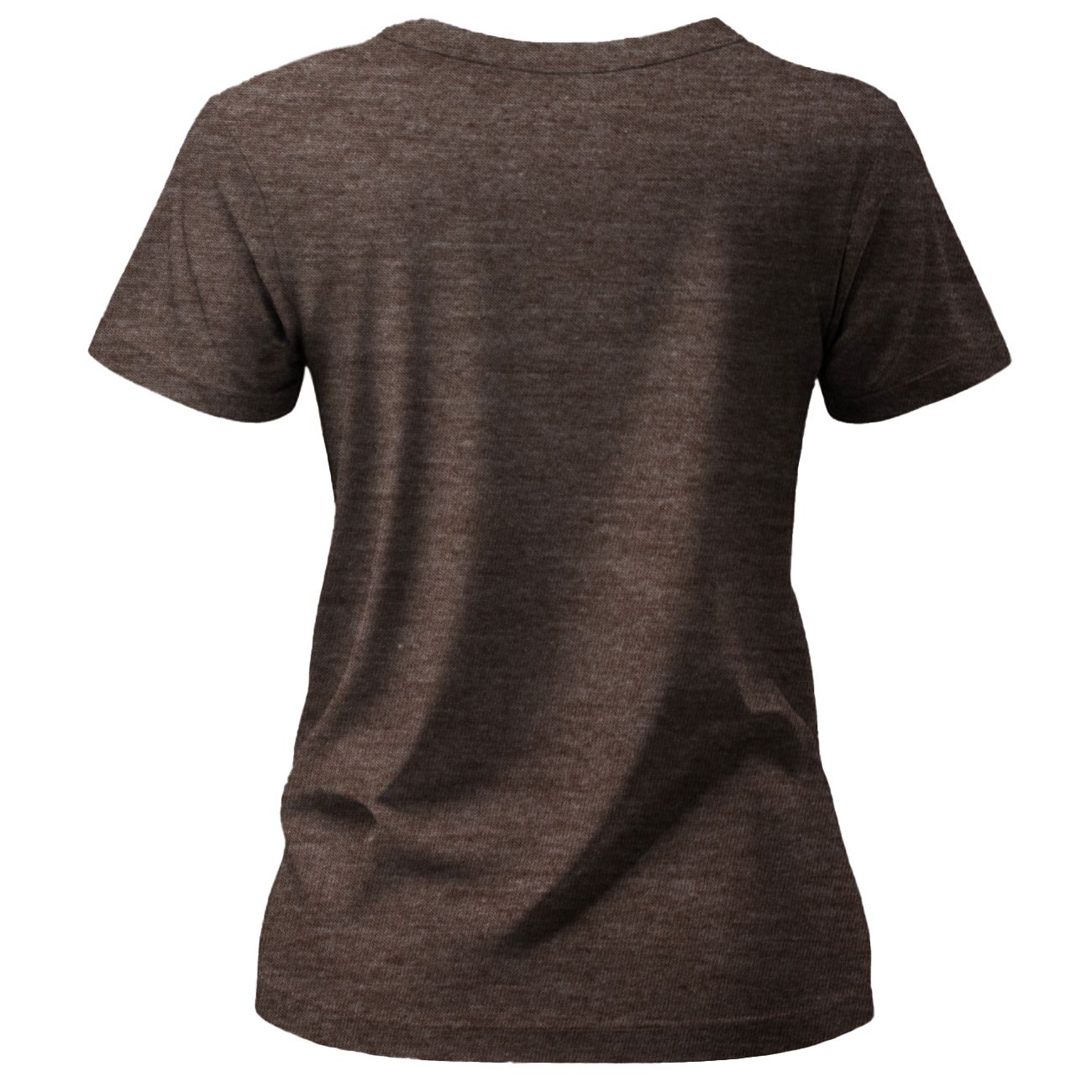 Dames Gepaste T Hemp - Styl 1 - Bruin Melange