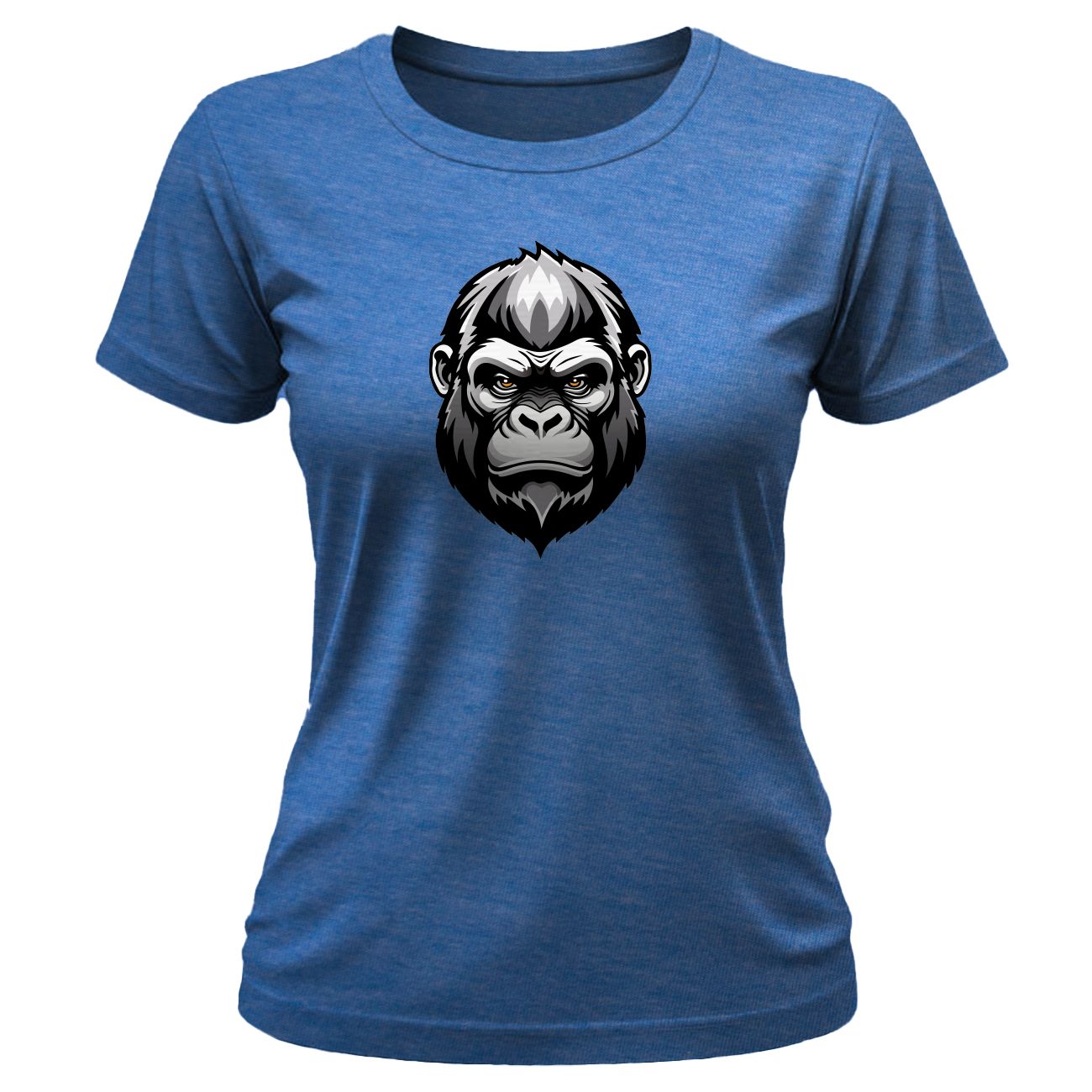 Dames Gepaste T Hemp - Styl 2 - Blou Melange
