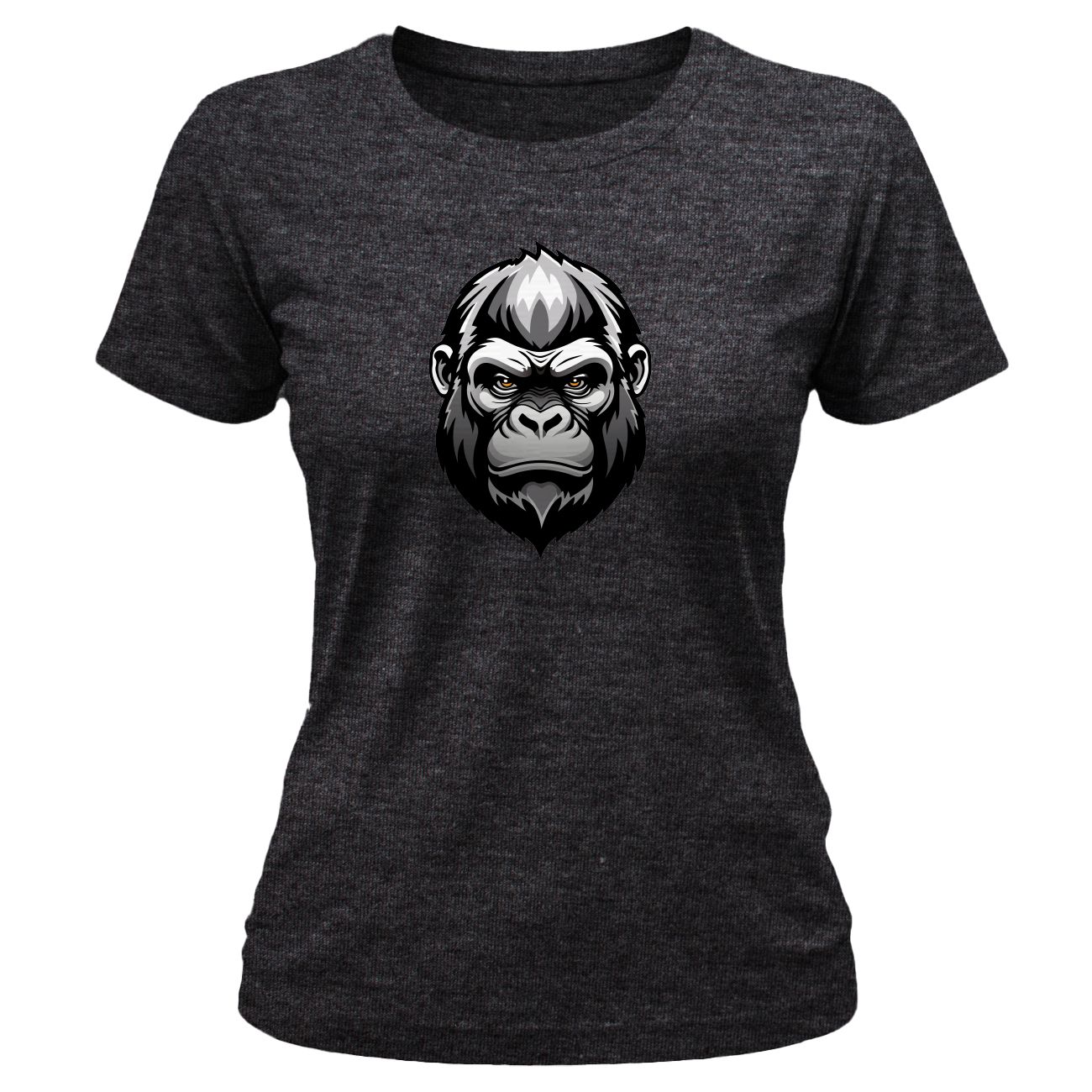 Dames Gepaste T Hemp - Styl 2 - Steenkool Melange