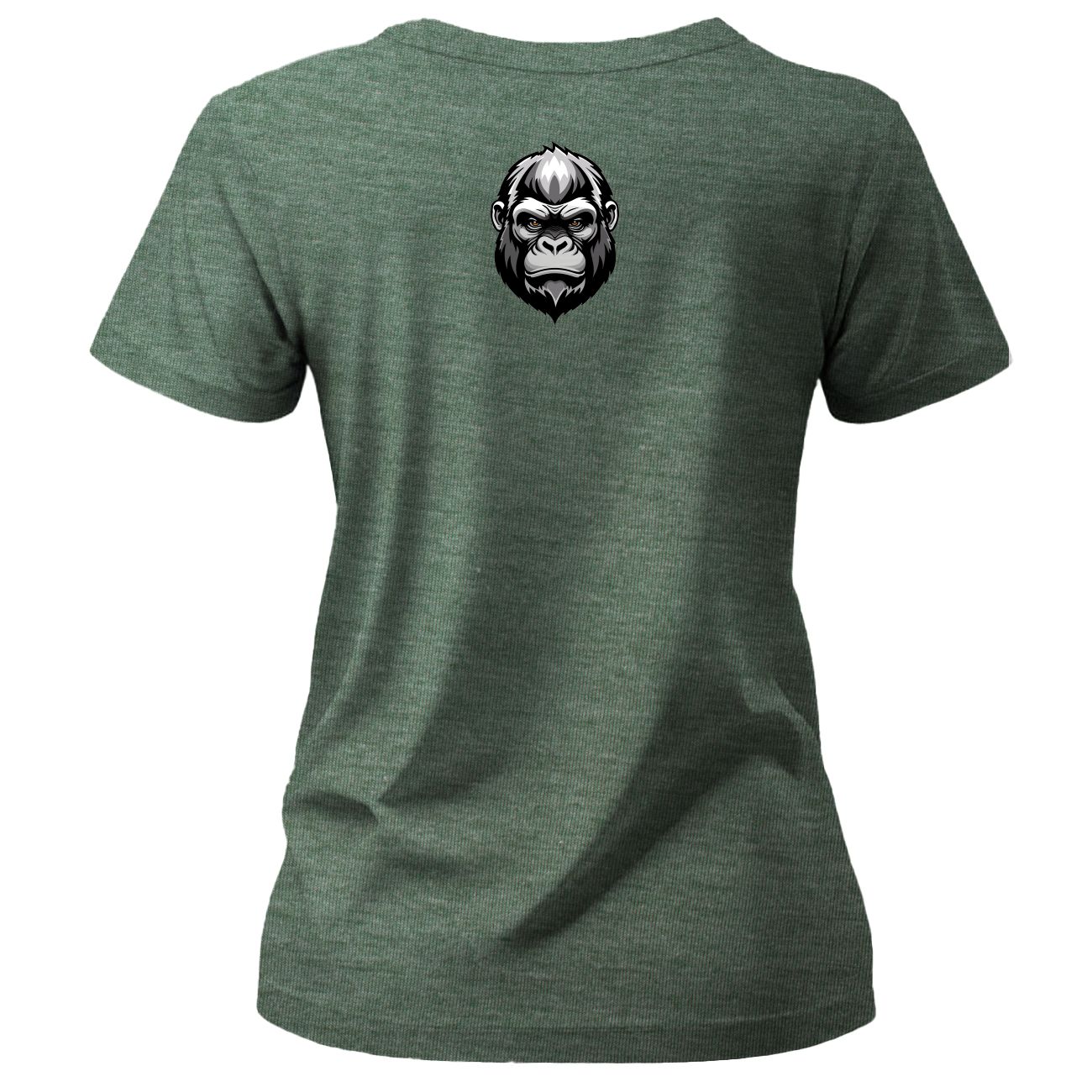 Dames Gepaste T Hemp - Styl 3 - Groen Melange