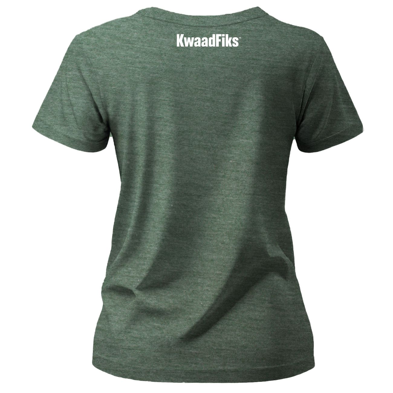 Dames Gepaste T Hemp - Styl 2 - Groen Melange