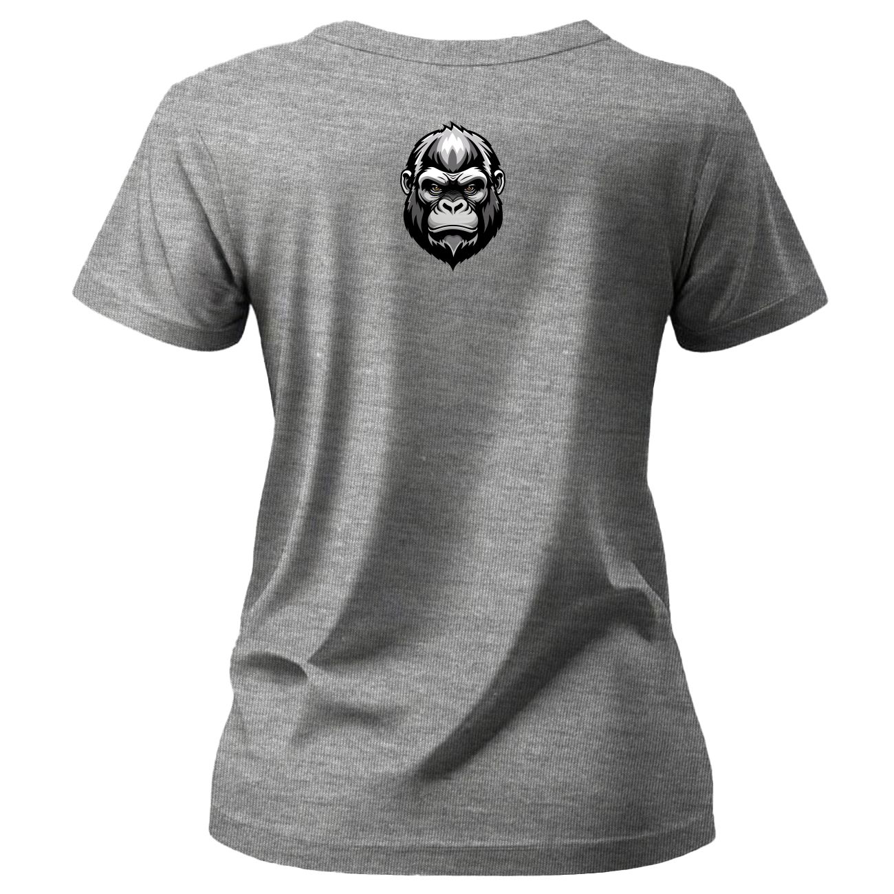 Dames Gepaste T Hemp - Styl 3 - Grys Melange