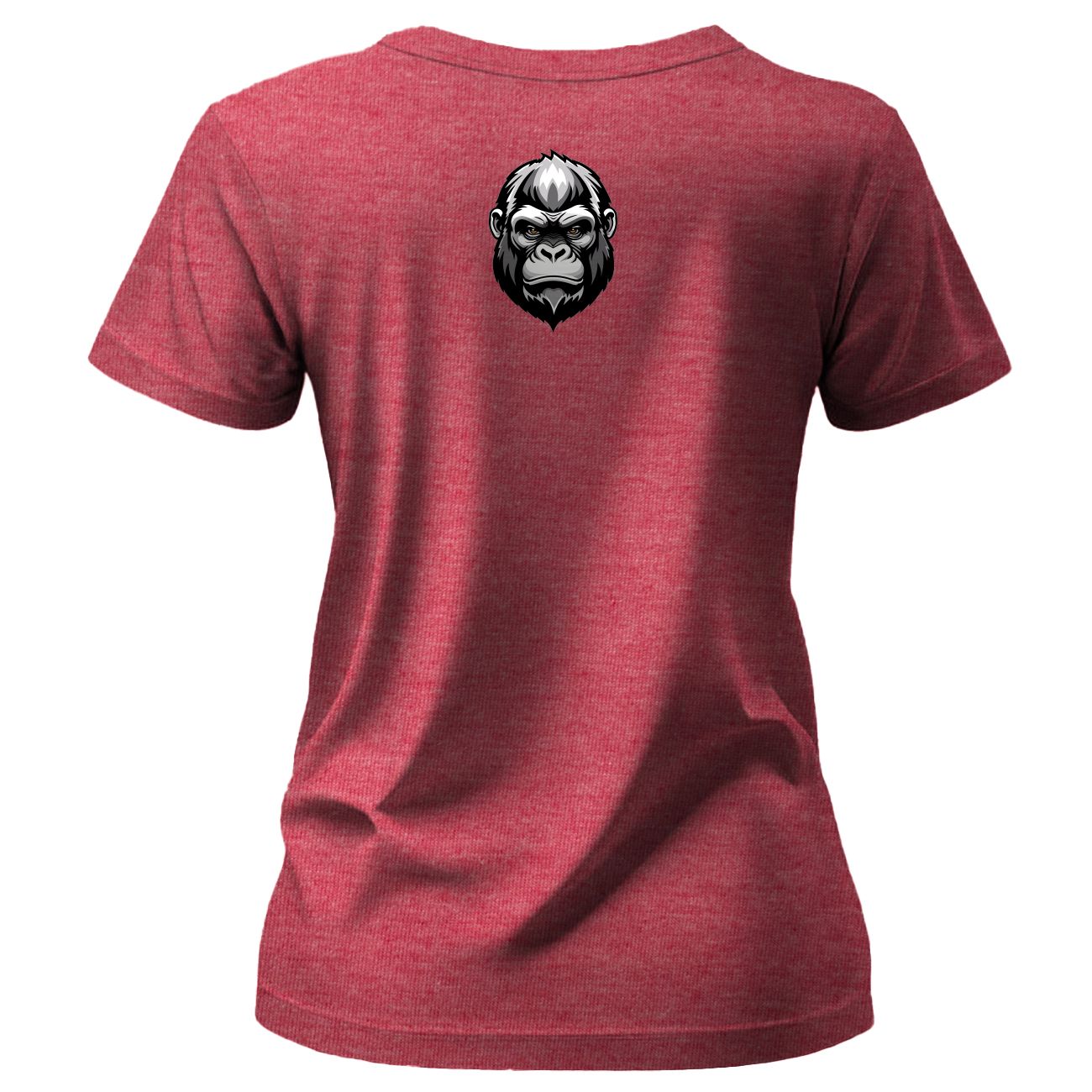 Dames Gepaste T Hemp - Styl 3 - Rooi Melange