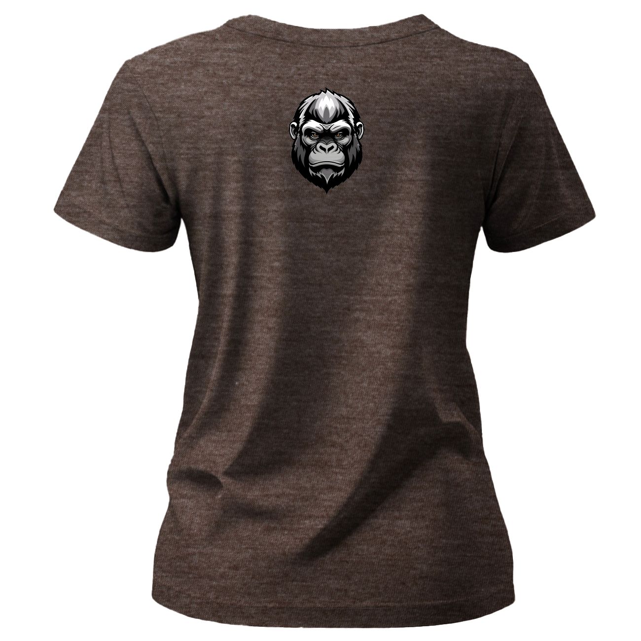 Dames Gepaste T Hemp - Styl 3 - Bruin Melange