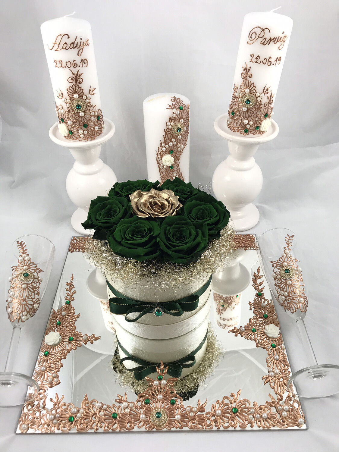 Wedding Set Floral Design mit Henna Rosenbox