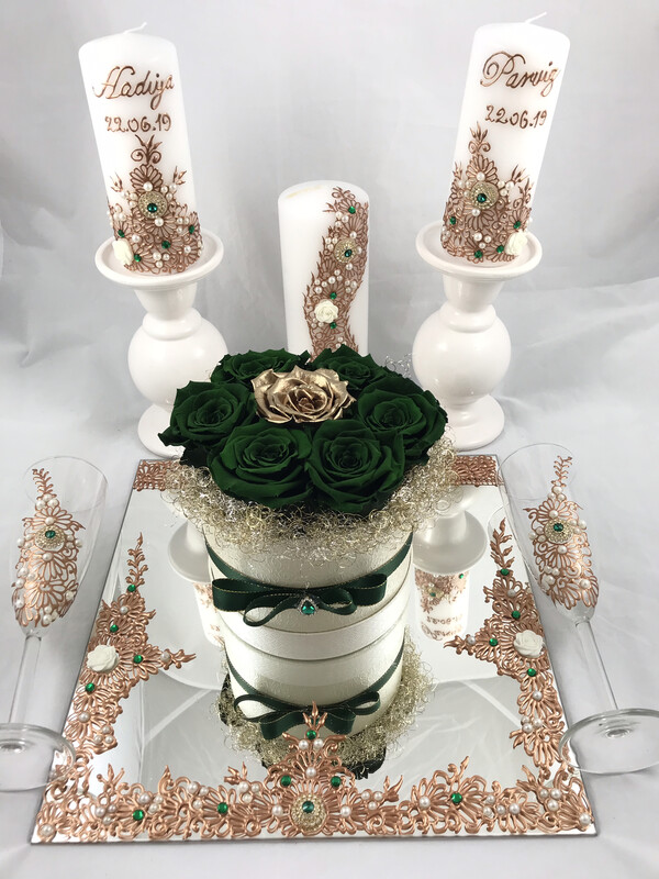 Wedding Set Floral Design mit Henna Rosenbox