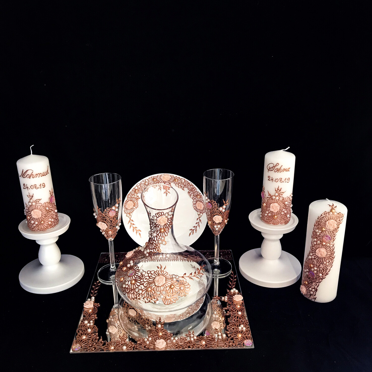 Wedding Set - Mr &amp; Mrs - Floral Design