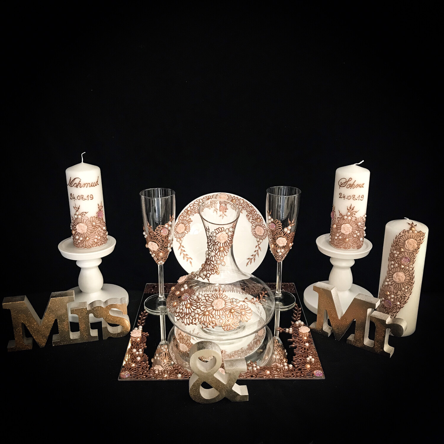 Wedding Set - Mr & Mrs - Floral Design