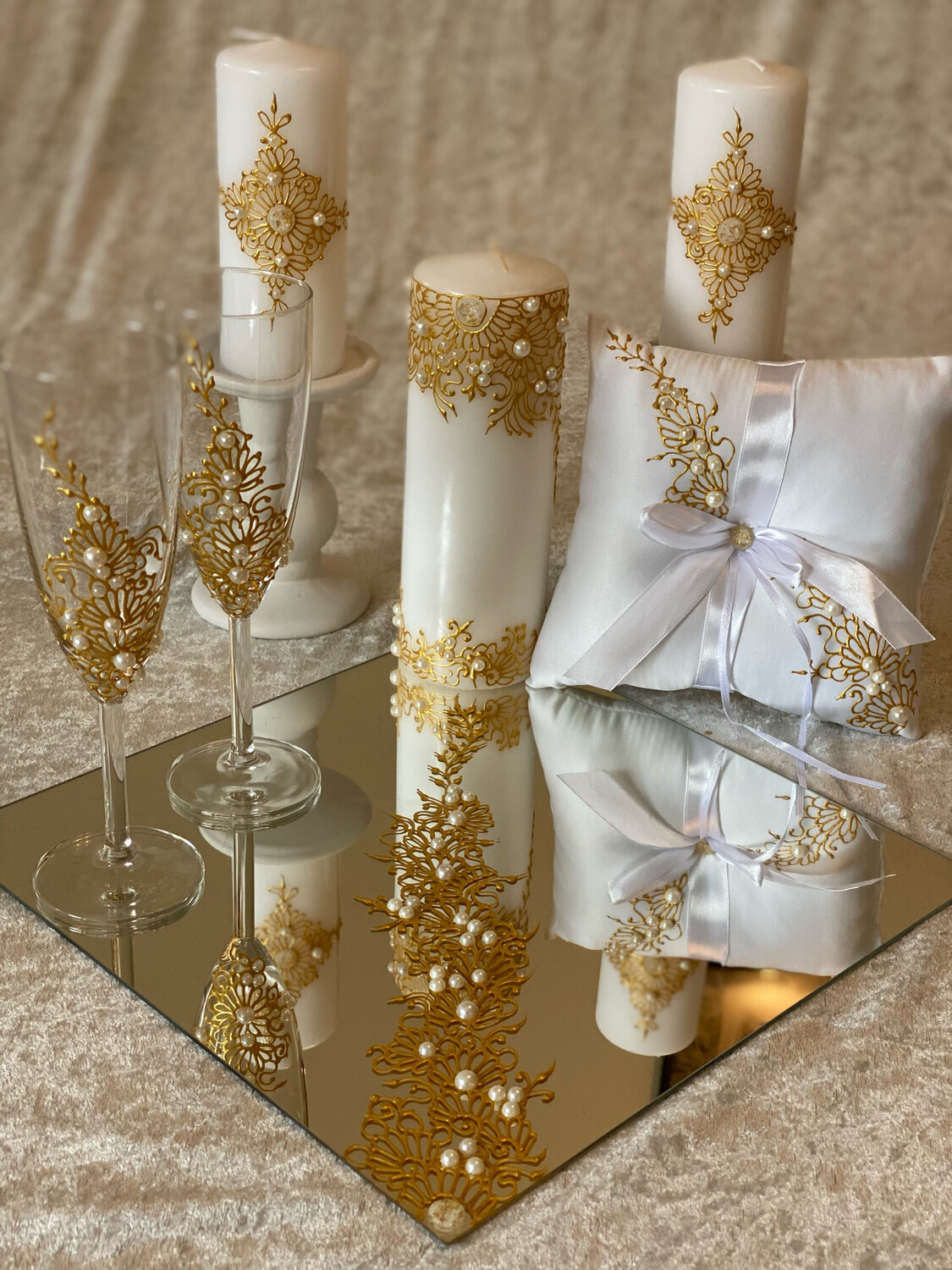 Wedding Set - Gold & White