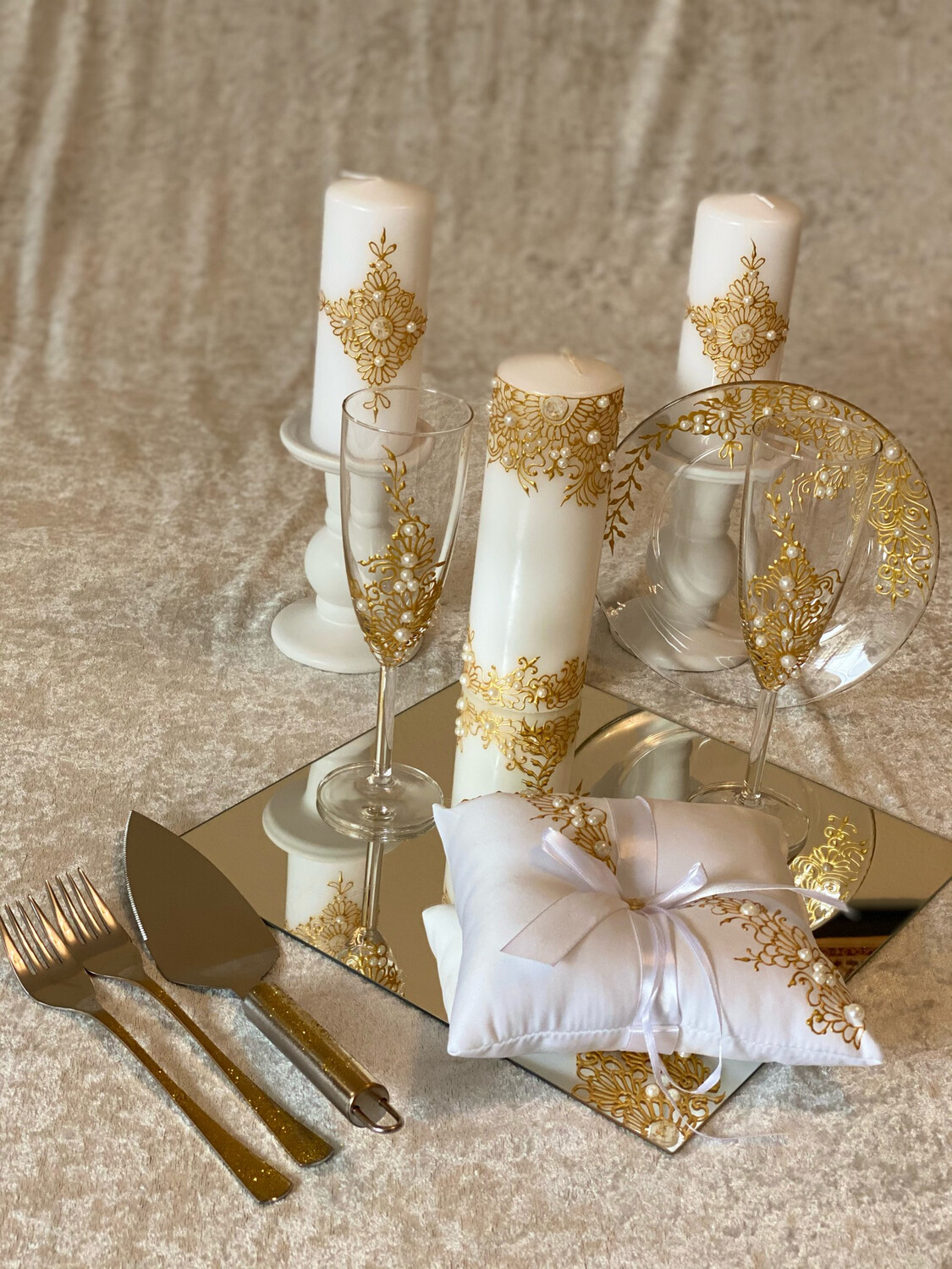 Wedding Set - Gold &amp; White