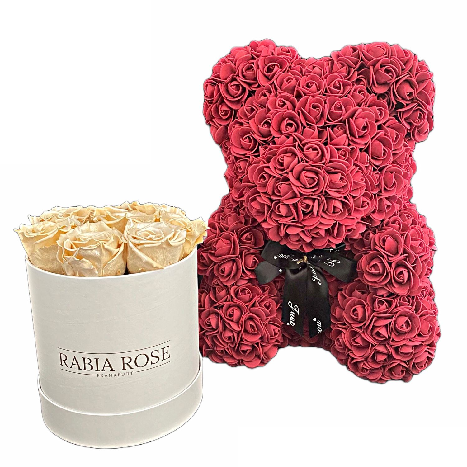 Kombi Box: Rosenbär SHANO + M Infinity Rosenbox Rosenbaer mit Infinity Rosenbox - jetzt im Nordwestzentrum Frankfurt abholen