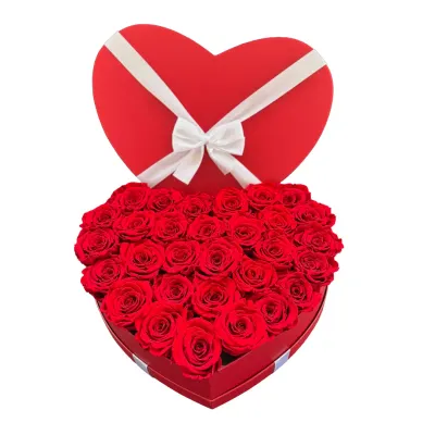 Infinity Rosen Herzboxen -  Express Geschenkidee von Rabia Rose Frankfurt