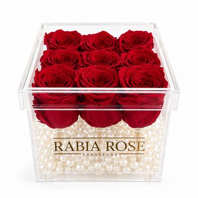 Rabia Rose Acrylbox Small 9 Infinity Rosen in Acrylbox - Express Service Rabia Rose