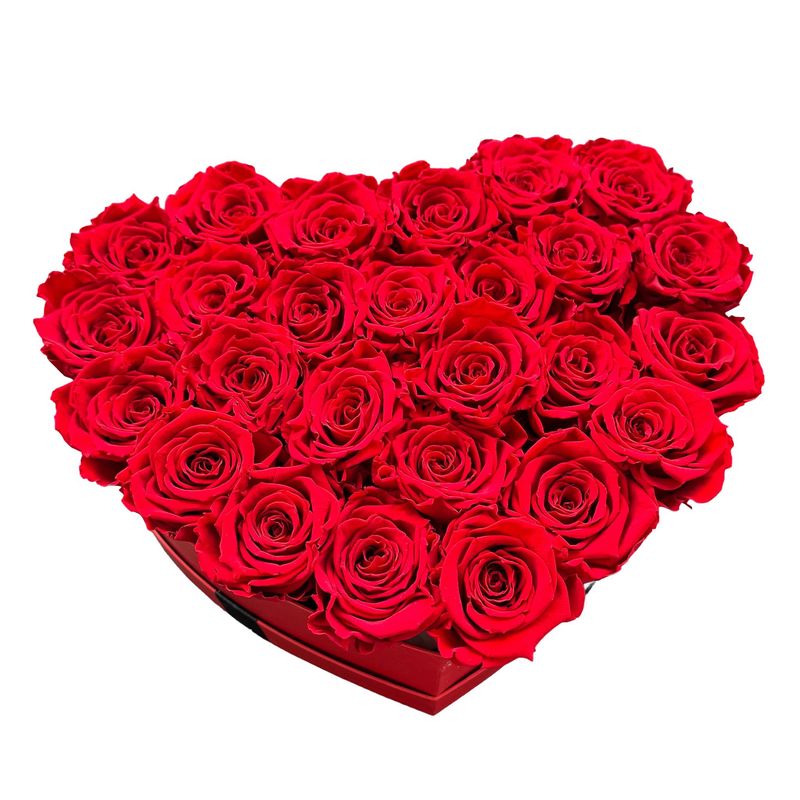 Infinity Rosen Herzbox Grande Amore - luxuriöse Geschenkidee von Rabia Rose Frankfurt