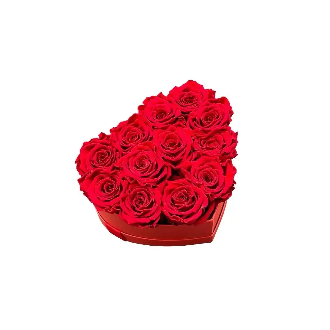 Infinity Rosen Herzbox Amore -  Express Geschenkidee von Rabia Rose Frankfurt