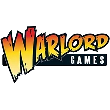 Warlord Games logo with bold orange and yellow lettering on a dark rectangular background.