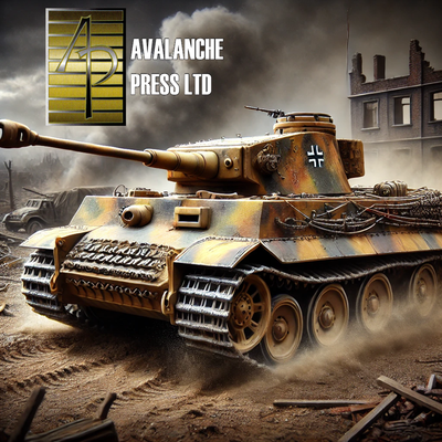 Avalanche Press category image with German tank in urban combat and Avalanche Press logo.