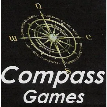 Compass Games logo with compass rose graphic and white text on a dark background.